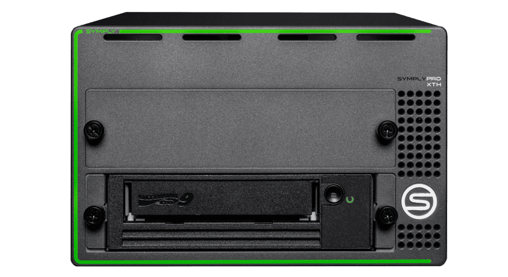 SymplyPRO Ethernet LTO drive desktop - front view