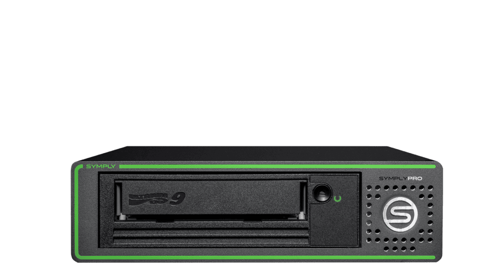 SymplyPRO SAS LTO drive desktop half-height - front view